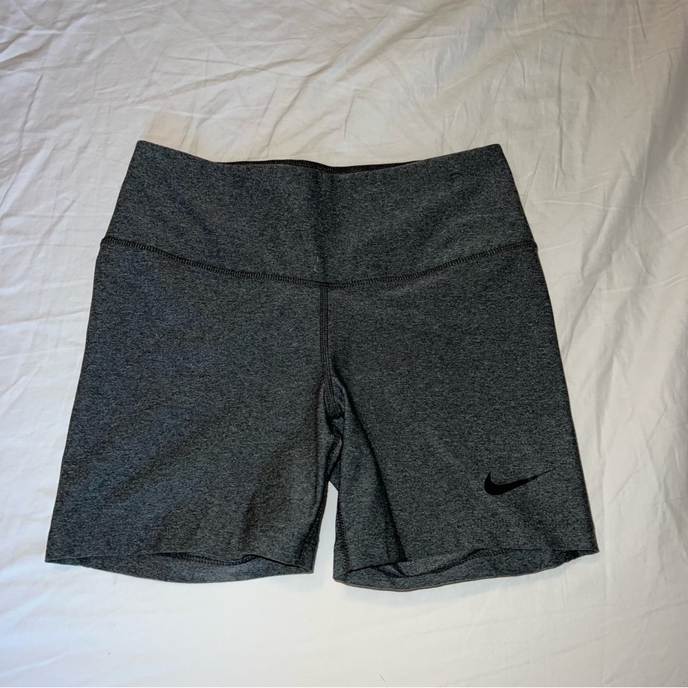 Grey Nike Biker Shorts
